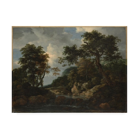Van Ruisdael 'The Forest Stream' Canvas Art,14x19